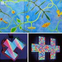 Organisch – Geometrisch: Gabriele Eberspächer- Malerei und Zeichnung Serge Le Goff- Leuchtmosaike und Assemblagen