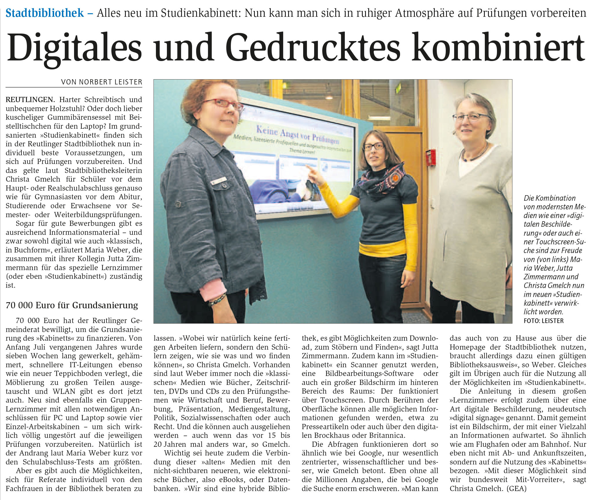 Digitales und Gedrucktes kombiniert