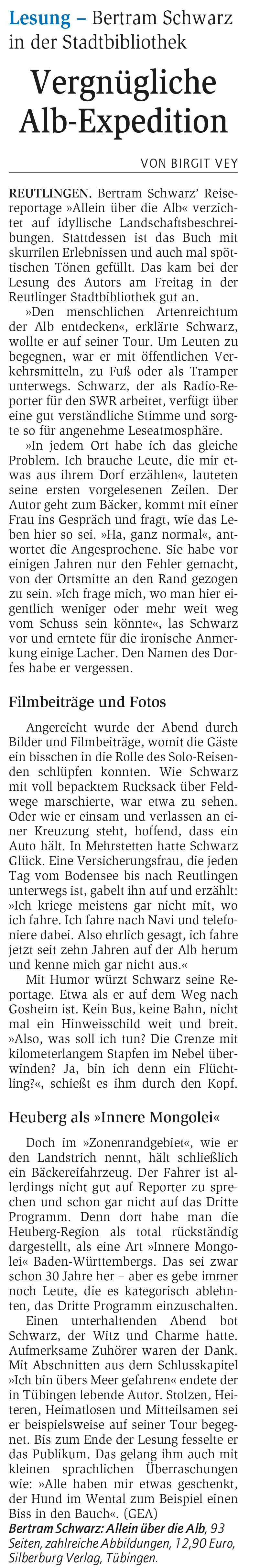 Vergnügliche Alb-Expedition